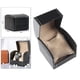 thumbnail image 3 of Estuche para reloj de cuero PU negro Exhibidor Organizador Pulsera Joyero jinwen Caja de reloj negra, 3 of 8