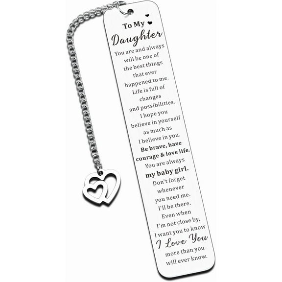 Daughter Gifts from Mom Dad, Bonus Daughter Gifts, Gifts for Teen, 21st Birthday Gifts for Her, Daughter of The Bride Gifts, 16th 18th Birthday Gifts