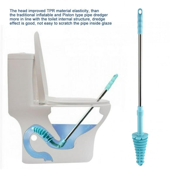 Drain Clog Remover Tool, Clog Remover Drain Auger Cleaner Tool Kitchen Toilets Bathroom Sewer Dredge Pipe Clog Remover Cleaner Toilet Dredge Clogged Drains for Siphon Toilet