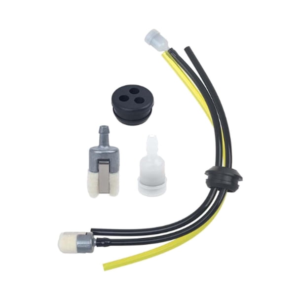 Kit de 4 líneas de combustible universales para cortacésped, filtro de universal con equilibrador para accesorios de desbrozadora.