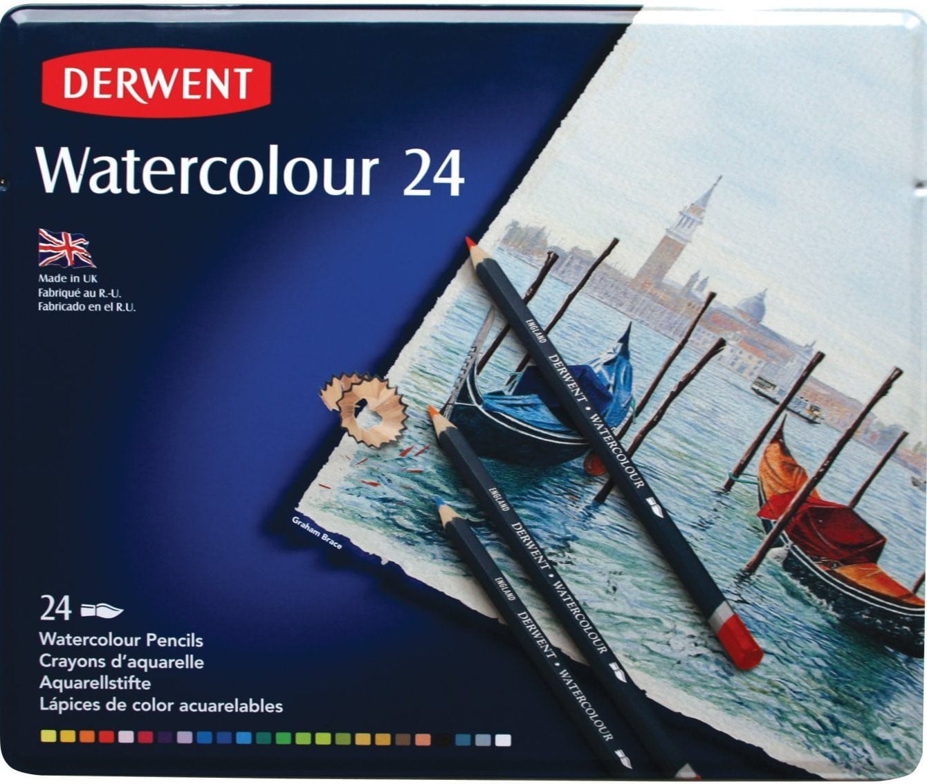 Derwent Watercolor Pencil 24-Color Set