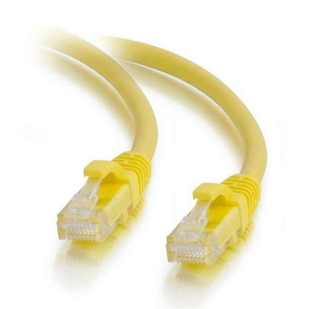 00435 12 Pi Cat5e Câble de Raccordement Réseau Non Blindé Utp Ethernet - Jaune