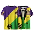 thumbnail image 4 of Craaazy Unisex Funny Print Crewneck Short Sleeve Mardi Gras T-Shirts Gifts, 4 of 8