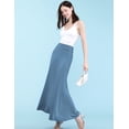thumbnail image 5 of Made by Johnny Women's Fold-Over Maxi Skirt S DENIM, 5 of 6