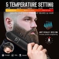thumbnail image 2 of Beard Straightener for Men – 5-Temp Heated Beard Straightening Brush, Anti-Scald Electric Tool – Complete Men’s Grooming Kit: Foldable Comb, Beard Balm, Oil & Scissors, 2 of 7