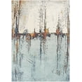thumbnail image 2 of Well Woven Gela Abstract Paintsplash Light Blue Distressed 5'3" x 7'3 Area Rug, 2 of 8