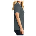 thumbnail image 3 of Mafoose Womens Dry Zone UV Micro-Mesh Tipped Polo Graphite/ White X-Large, 3 of 4