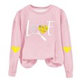thumbnail image 1 of Timegard Chandail à Col Rond pour Femmes Automne Hiver Décontracté Ample Confortable Imprimé Manches Longues, 1 of 4