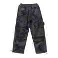 thumbnail image 3 of Landzoo Toddler Boys Girls Pants Camouflage Elastic Waist With Pockets Summer Casual Boys Cargo Pants Size 5-6 Years Dark Gray, 3 of 8