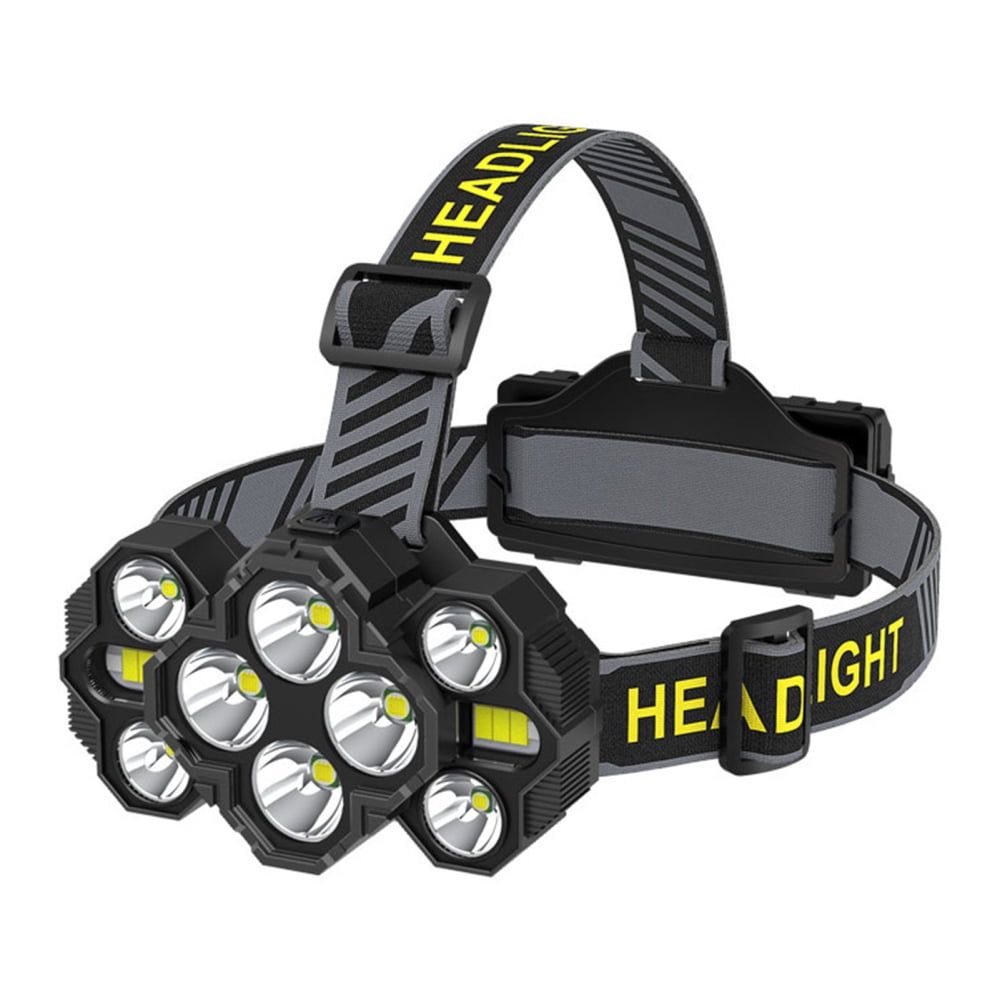 10-Core LED right Head Lamp Waterproof Adjustable Lighting Angle Camping Light for Camping Hiking Traveling