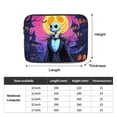 thumbnail image 4 of Funda para portátil de neopreno sublimada con cuadrícula de personajes de Pesadilla antes de Navidad y dije de goma, 4 of 7