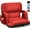 Red, variant on Wide Stadium Seats with Back Support, Exclusive Sofa Style Design Extra Thick Bleacher Chairs with Back and Cushion, 6 Reclining Positions - Ultimate Comfort for Sports Events (Blue, 22.5")