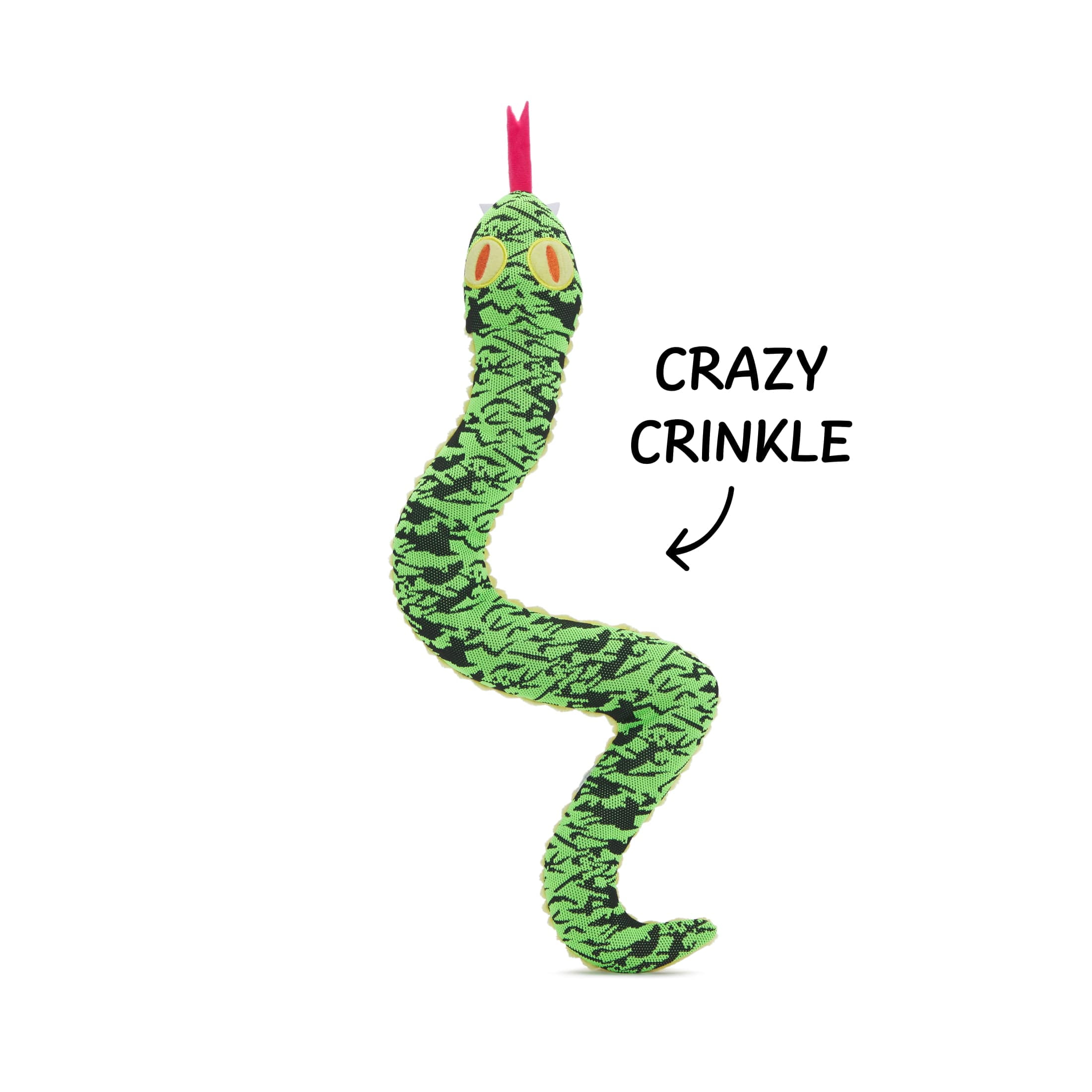 BARK Sssssssssteve Plush Snake Dog Toy