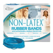 Alliance Antimicrobial Non-Latex Rubber Bands Size 33 0.04" Gauge Cyan Blue 4 oz Box 180/Box 42339