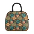 thumbnail image 2 of Womens Pioneer Flower Floral Print Pattern Lunch Box for Work,Insulated Lunch Bag for Women,Loncheras Para Mujer,Leakproof Adult Lunch Bag for Work,Beach,Travel,Picnic,Camping, 2 of 6