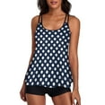 thumbnail image 2 of Flowy Tankini Bathing Suits For Women Tummy Control Swimsuits Two Piece Swimwear Tank Top With Boyshorts, 2 of 6