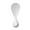 White, variant on White Tumbler Rice Spoon With Heat Resistant Plastic, Standable Design And Easy Clean Feature For Rice Cooker, Kitchen, Serving, 6.94X2.63In