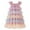 Purple, variant on Huanglei Toddler Girls Fly Sleeve Rainbow Tulle Ruffles Princess Dress Dance Party Dresses Clothes