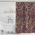 thumbnail image 4 of Botanical Birds Waterproof Fabric Shower Curtain, Art Abstract Leaves Purple Waterproof Fabric Shower Curtain for Bathroom Curtains Bathtubs Hotel Washable Shower Curtains with 12 Hooks Small 36x72in, 4 of 8