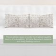 thumbnail image 4 of Elegant Comfort Ultra Soft Set of 2 Floral Pint Pillowcases - 1500 Hotel Quality Microfiber, Soft and Smooth Envelope Closure 2-Piece Pillow Covers - King, Paisley Taupe, 4 of 7