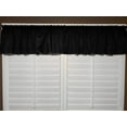 thumbnail image 2 of faux burlap window valance 58 wide black with pleated ruffles, 2 of 2