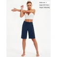 thumbnail image 7 of SPECIAL MAGIC Women’s Cotton Bermuda Sweat Shorts 10" Knee-Length Athletic Shorts with Pockets for Workout Lounge Sports, 7 of 7