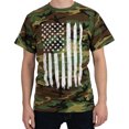 thumbnail image 2 of Rothco Camo US Flag T-Shirt - Woodland Camo, 2 of 8