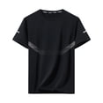 thumbnail image 5 of JTSRKL Mens Quick Dry Athletic Tees Sun Protection Breathable Lightweight Flex Athletic Gym Rash Guards Summer Running Daily Comfort Soft Tops, 5 of 7