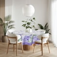 thumbnail image 2 of Lavender Flowers Round Tablecloth Purple Floral Hydrangea Wrinkle Resistant Washable Polyester Table Cover 60 Inch Spring Seasonal Tabletop for Home Kitchen Dining Picnic, 2 of 6
