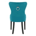 thumbnail image 5 of Costaelm Hank Tufted Velvet Upholstered Dining Side Chair (Set of 4), Velvet Teal, 5 of 8