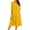 22# Fluorescence Yellow, variant on Elegant Work Dress for Women's 3/4 Sleeve Round Neck Pockets Vintage A-Line Swing Midi Dress Fluorescence Yellow 2XL