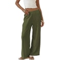 thumbnail image 6 of TEMOFON Women’s Wide Leg Pants Linen Lightweight Pants for Women Casual Trousers for Spring, 6 of 6