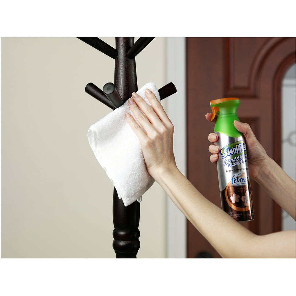 Swiffer Dust & Shine Furniture Polish Spray With Febreze Hawaiian Aloha