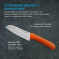 thumbnail image 2 of Cuchillo Santoku Messermeister Petite Messer de 5 pulgadas, naranja, 2 of 6