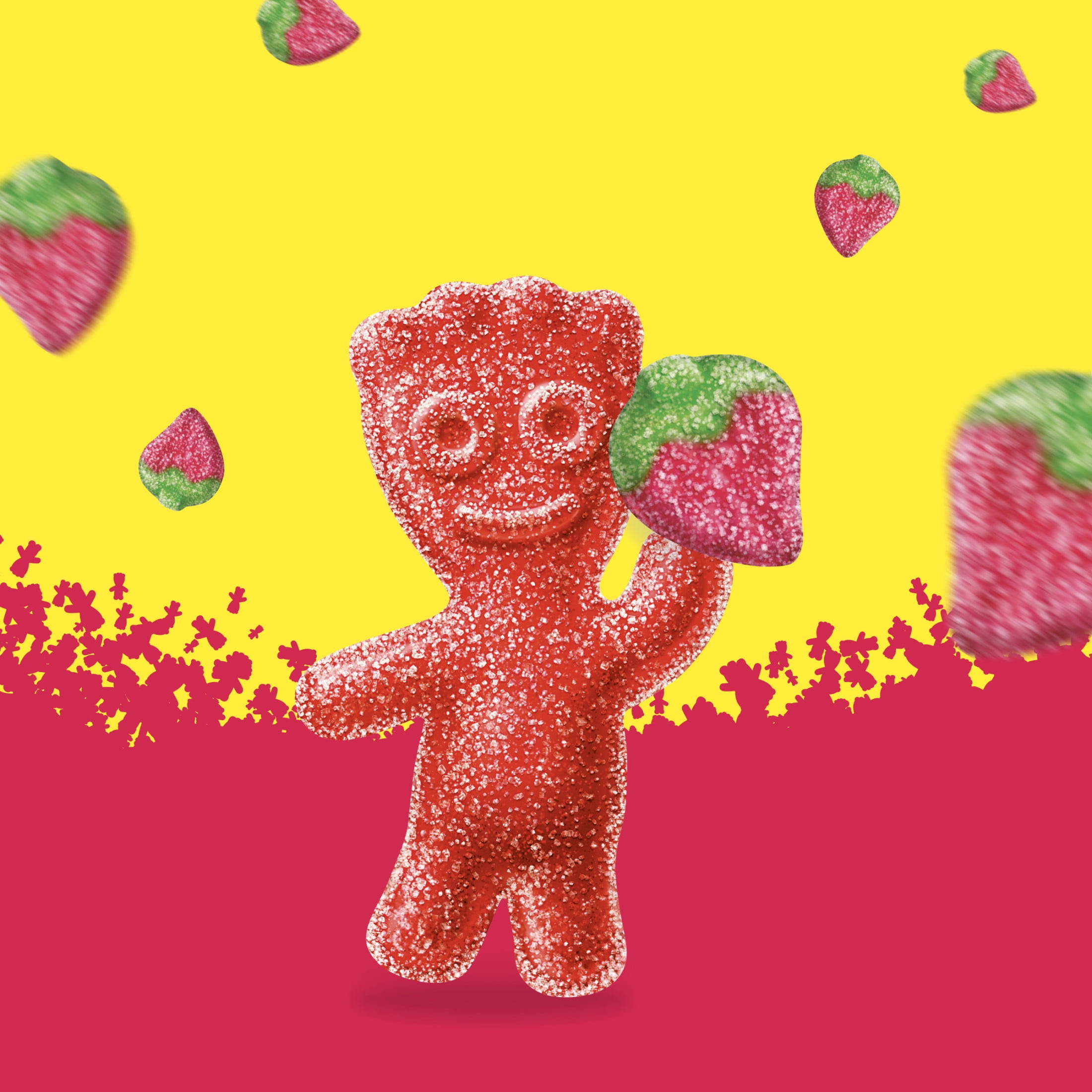 SOUR PATCH KIDS Strawberry Soft & Chewy Candy, Share Size, 12 oz-Pack of 2