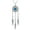 Silver, variant on Womens Turquoise Dangle Dream Catcher Gemstone Earrings Leverback