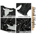 thumbnail image 5 of Fantaslook 3/4 Sleeve Womens Tops Dressy Casual Blouses V Neck Work Shirts Trendy Tops with Smocked Cuffs, 5 of 7