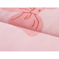 thumbnail image 5 of NTBED Strawberry Bow Printed Zipper Bedding Sets Twin for Kids Girls Lightweight Microfiber Butterfly Comforter Set with Fitted Sheet Pillow Covers,Pink, 5 of 8