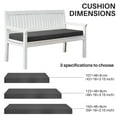 thumbnail image 4 of Topchances Outdoor Bench Cushion, Waterproof Patio Furniture Cushions, Non-Slip Bench Pad for Garden Swing Porch Sofa Settee (48x18x3 inch, Gray), 4 of 8