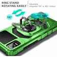 thumbnail image 5 of Nagebee Phone Case Compatible for Cricket Debut Smart (2022) with Tempered Glass Screen Protector (Full Coverage), Full-Body Protective [Military-Grade], Magnetic Car Ring Holder Durable (Green), 5 of 6