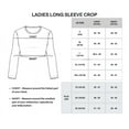 thumbnail image 6 of Real Essentials 4 Pack: Women's Cotton Long Sleeve Crew Crop Top - Casual Cropped T-Shirt (Available In Plus Size), 6 of 6