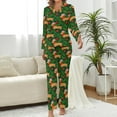 thumbnail image 2 of Top-kevin Women Long Sleeve Pajama Set Comfy Pjs Sets Christmas Funny Raccoons 2 Piece Lounge Set, 2 of 12