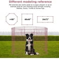 thumbnail image 6 of Bestpet 48"H Dog Playpen, Pink, 8 Panel, 6 of 7
