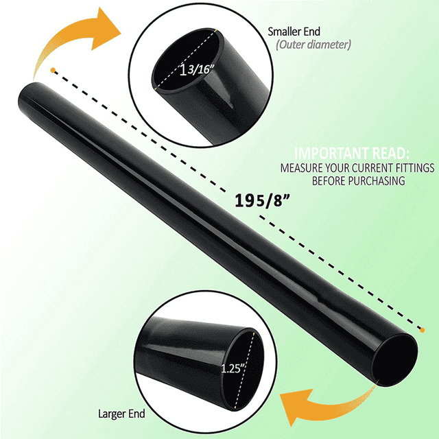 9Pcs 1.25 Inch Vacuum Accessories and Attachments Extension for Extension Wand Attachment Vacuum Pipe