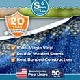 thumbnail image 4 of SmartLine 15' x 24' Oval Manor Unibead Above-Ground Swimming Pool Liner, 52" Height, 20 Gauge, 4 of 6