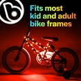 thumbnail image 4 of Brightz CosmicBrightz LED Bike Frame Lights, 6.5 ft Rope Light, Red, 4 of 6
