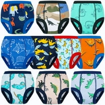 BIG ELEPHANT Toddler Potty Training Pants, Cotton Absorbent Training Underwear for Boys, 10-Pack, 9-10Y