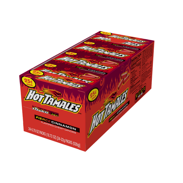 Hot Tamales (1 Box of 24 .78oz Individual Packs)