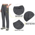 thumbnail image 2 of Little Donkey Andy Women's Lightweight Quick Dry Cargo Hiking Pants UPF 50+ Stretch Travel Casual Trousers Gray 4XL, 2 of 6