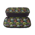 thumbnail image 5 of Picia Game Joysticks Pattern Large Capacity PU Leather Pencil Case Organizer Pen Marker Holder Double Zipper Storage Bag Big Pencil Pouch for College Office, 5 of 6